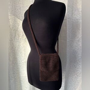 The Sak Brown Crochet Crossbody Bag
